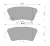 BOSCH 0 986 AB3 121 Brake Pad Set, disc brake